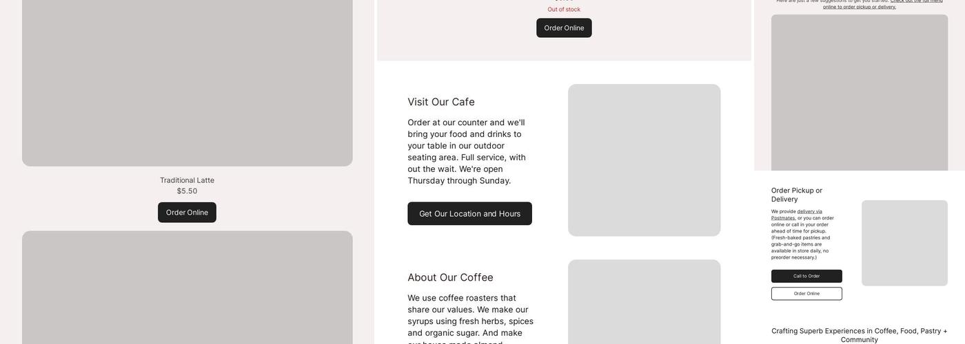 Wide Eyes Open Palms Menu