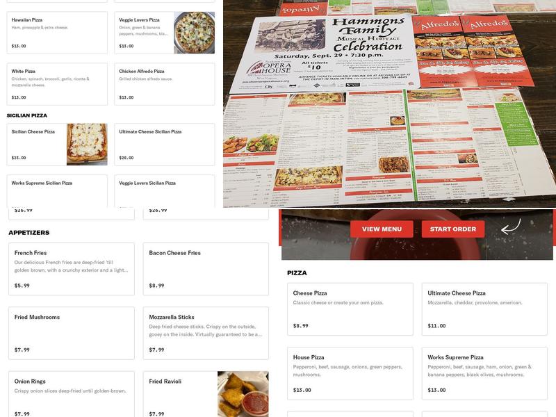 Alfredo's Italian & Greek Menu