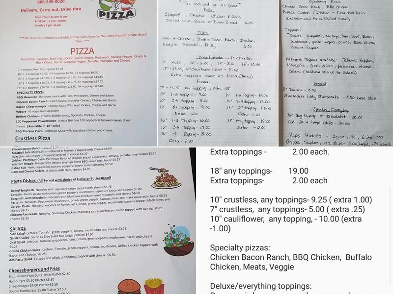 Pizza-N-More Menu