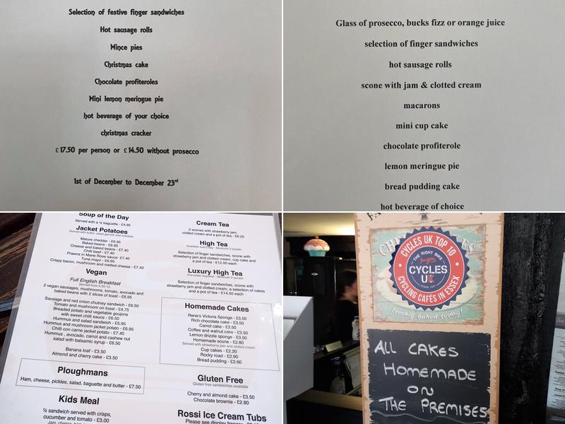 Blackmore Tea Rooms Menu