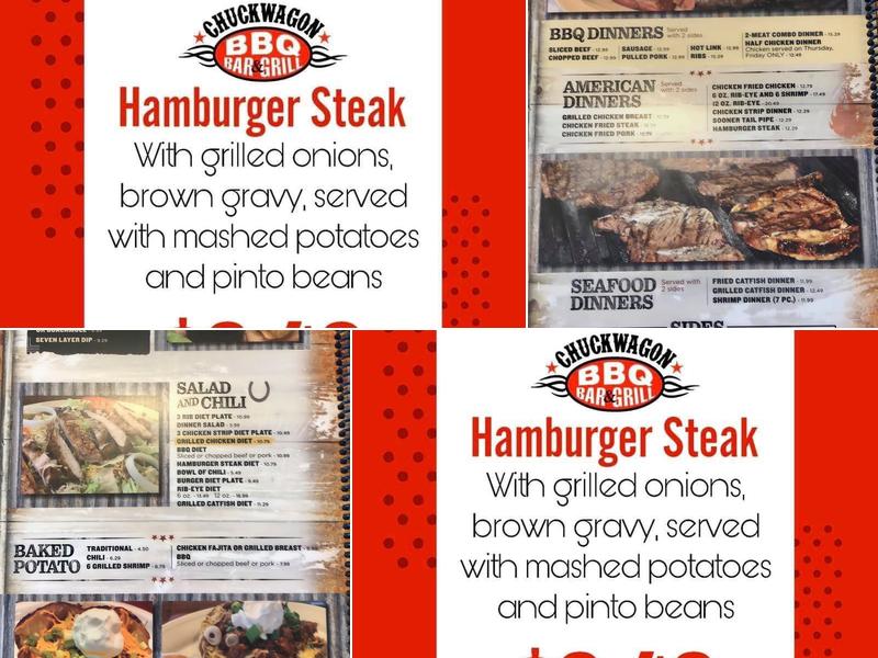 Chuckwagon Bar-B-Que & Grill Menu