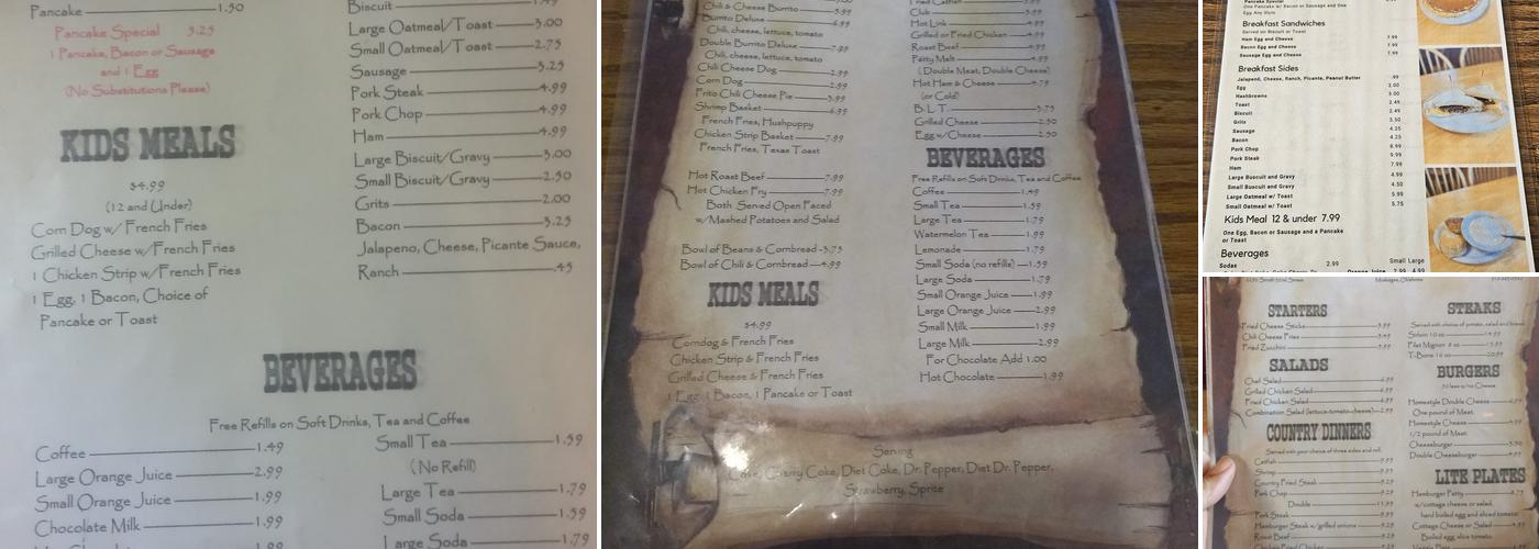 Catfish Ranch Menu