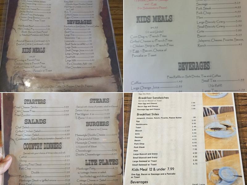 Catfish Ranch Menu