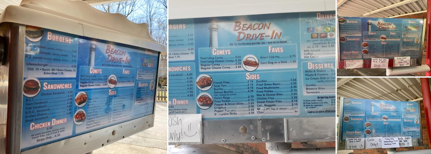 Beacon Drive Inn Menu