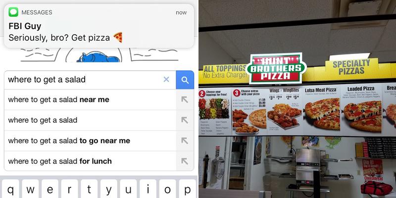 Hunt Brothers Pizza Menu