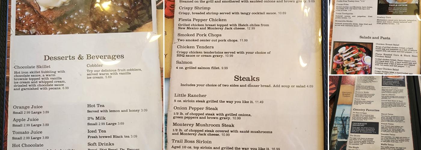 Prairie Kitchen Menu