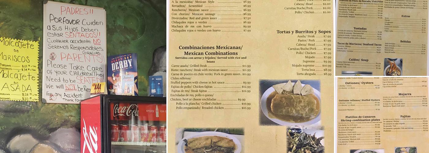 Marisqueria & Taqueria Don Chava Menu