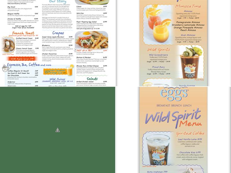 Wild Eggs Menu