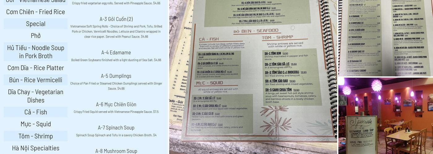 Pho Ha Noi Menu