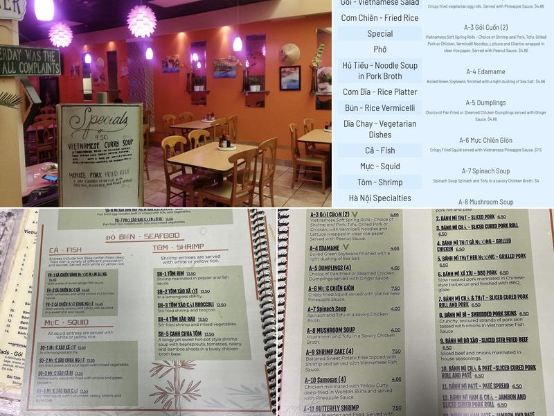 Pho Ha Noi Menu