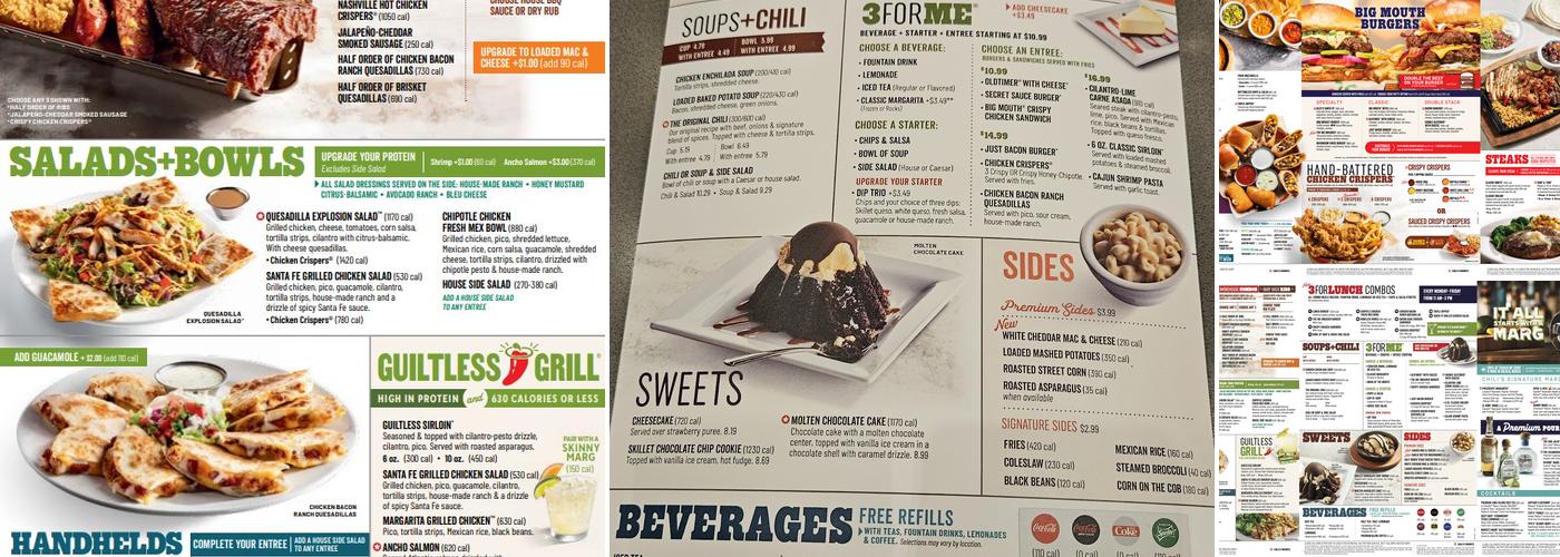 Chili's Grill & Bar Menu