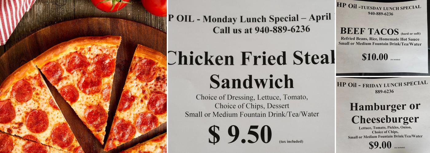 Simple Simon's Pizza Menu