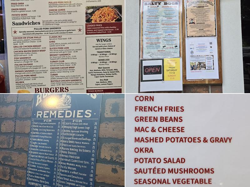 Sauced Hogs Menu