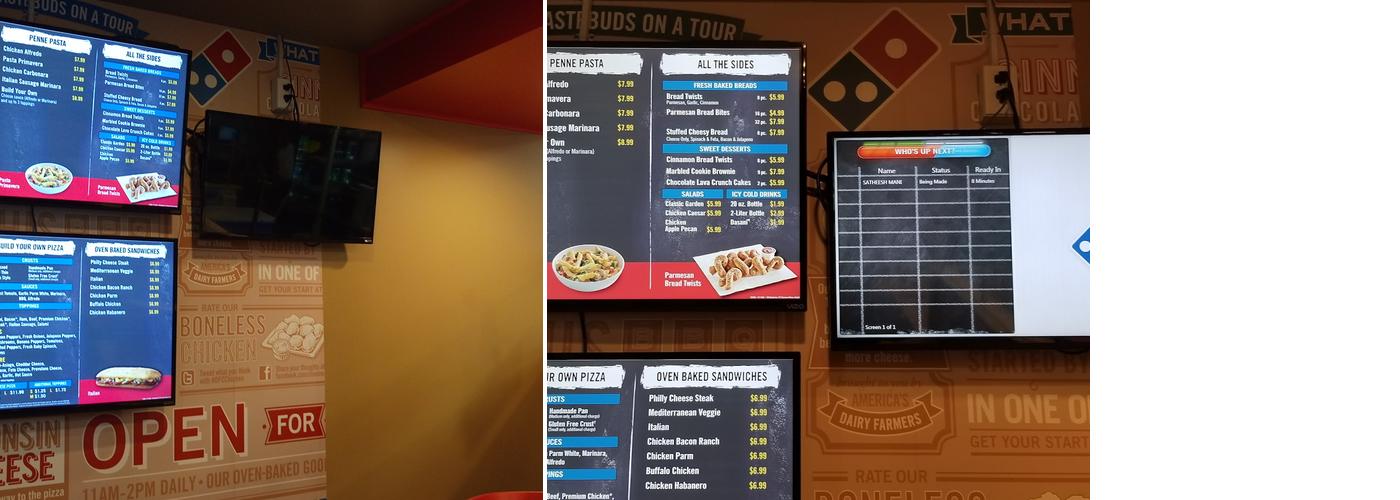Domino's Pizza Menu