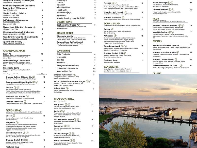 Barrel Back Restaurant Menu