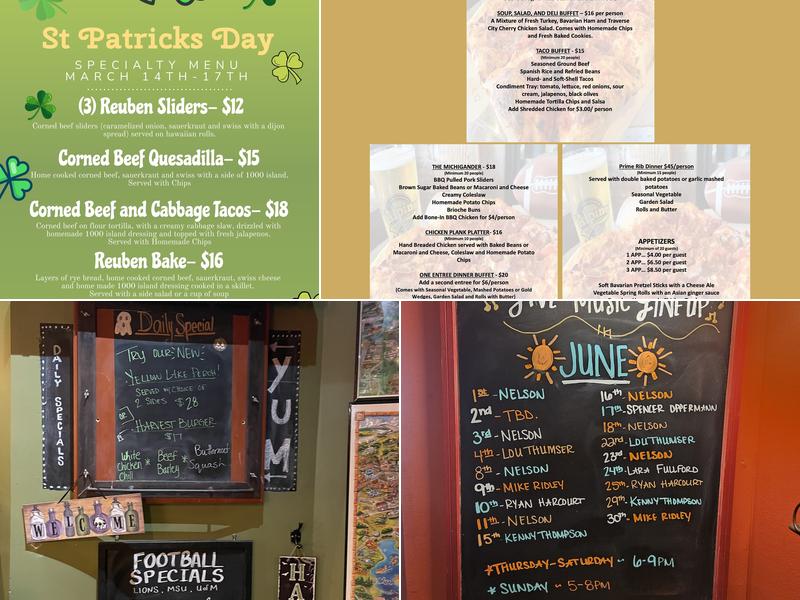 ALPINE TAVERN & EATERY Menu