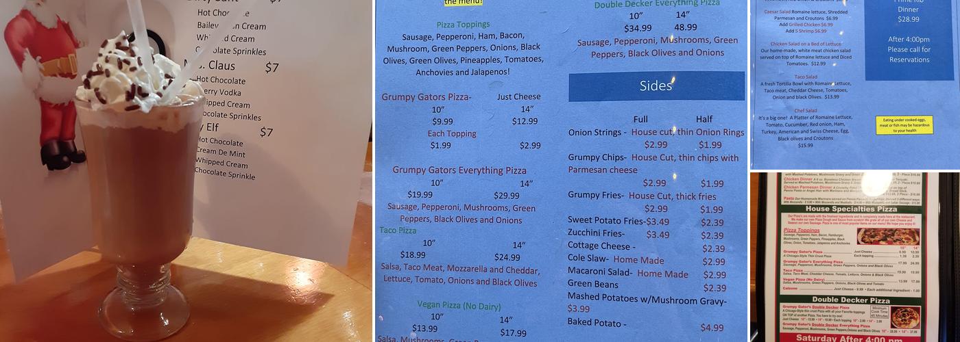 Grumpy Gators Bar & Grill Menu