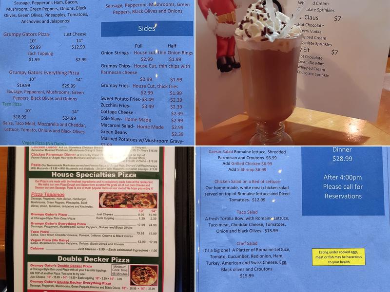 Grumpy Gators Bar & Grill Menu