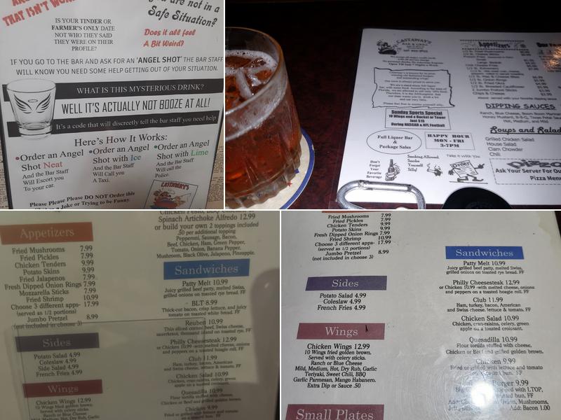Castaways Bar & Grill Menu