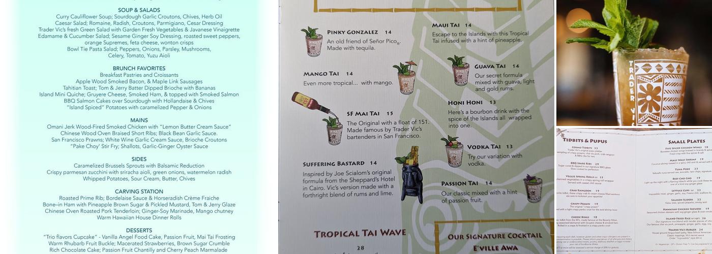 Trader Vic's Menu