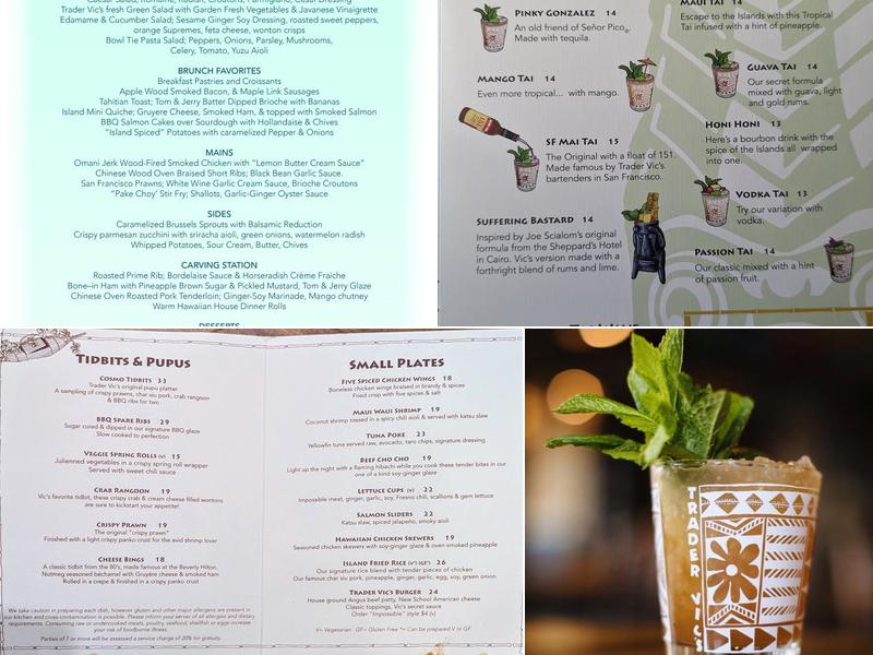 Trader Vic's Menu