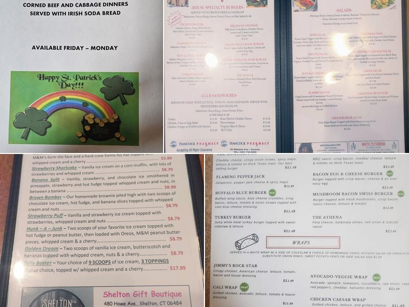 Sassafras Restaurant & Ice Cream Menu