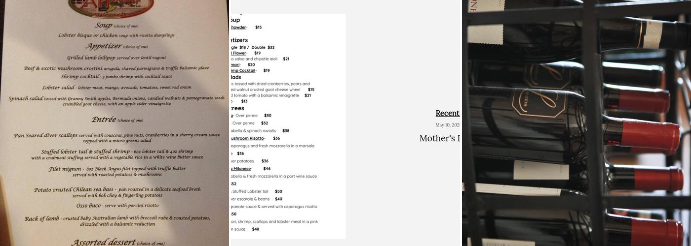 AriBella Menu