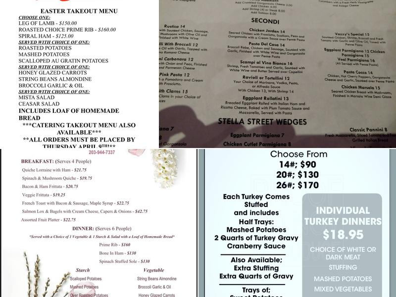 Vazzy's Cucina Menu