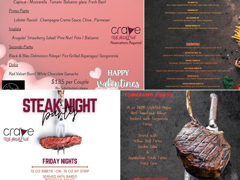 Crave Menu