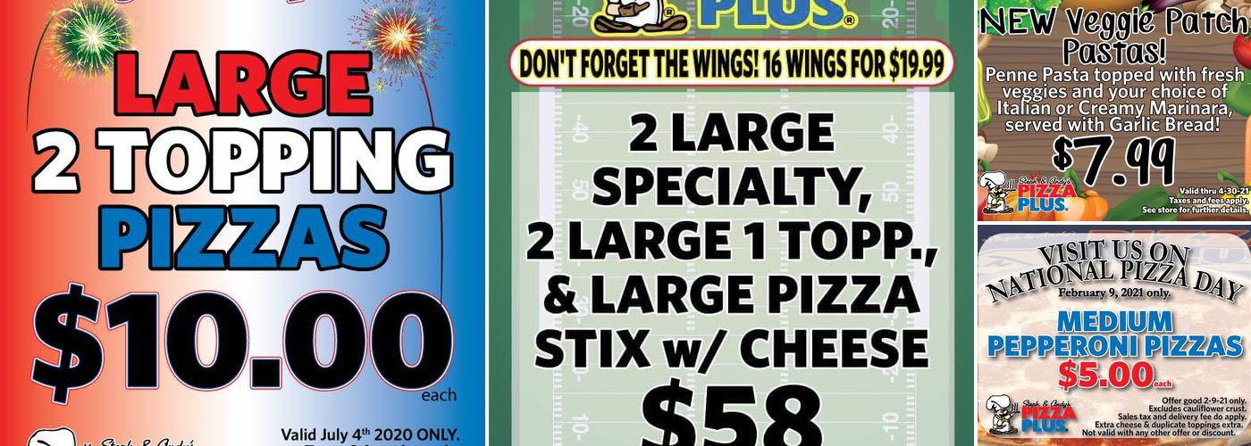 Pizza Plus Inc Menu