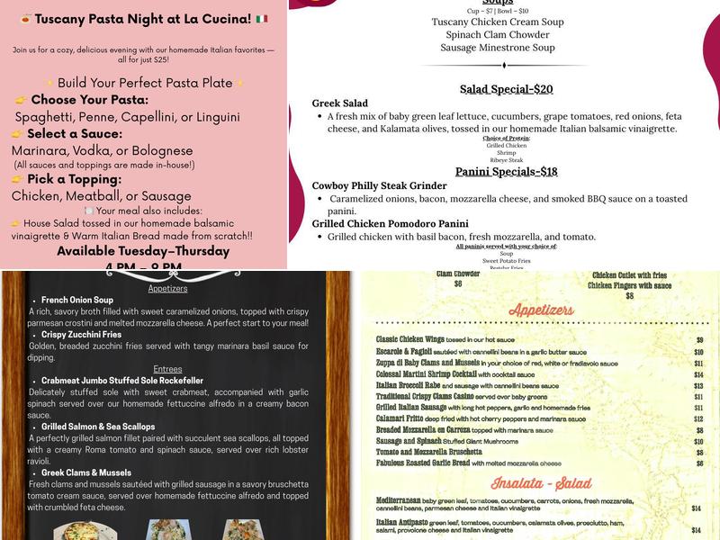 La Cucina Menu