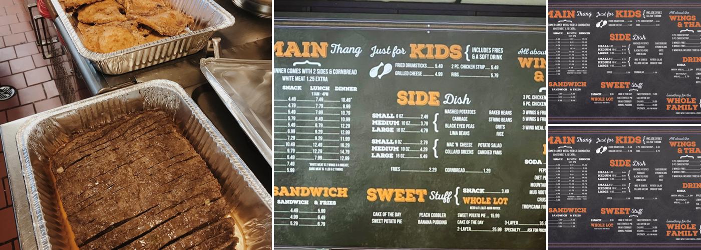 Shut Em Down Authentic Southern Restaurant Menu