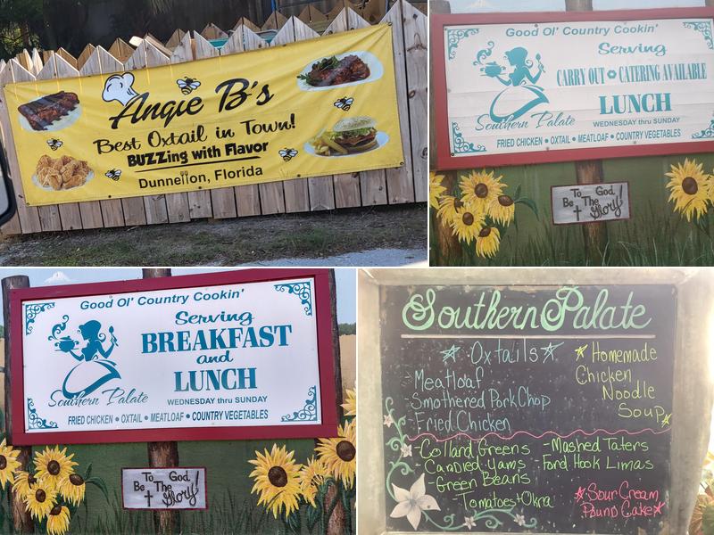 Southern Palate Menu