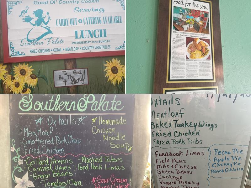 Southern Palate Menu
