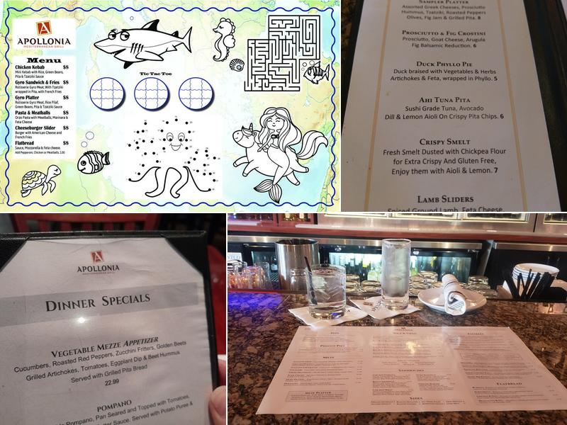 Apollonia Grill Menu