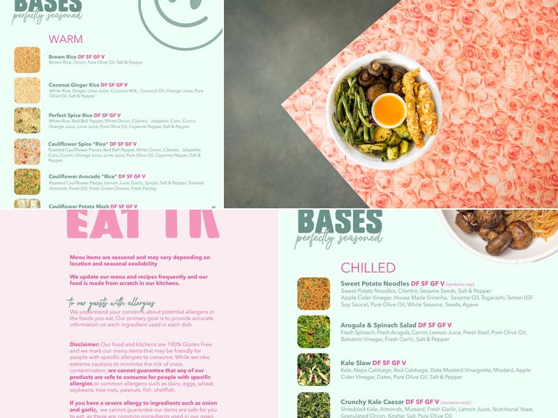 Fresh Kitchen Menu