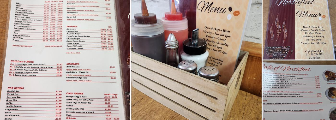 Cafe of Northfleet Menu