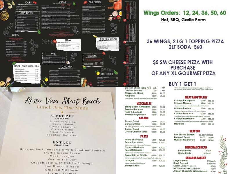 Genaros Restaurant & Pizza Menu