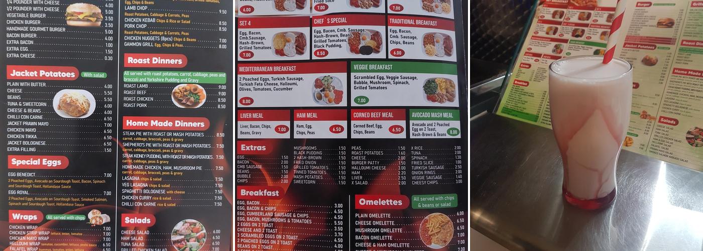 Braintree Cafe Menu