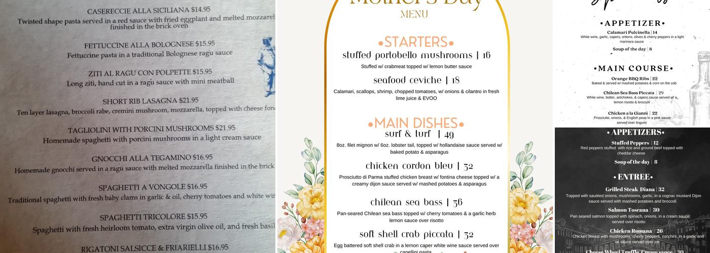 Pulcinella Wood-Fired Pizza Menu