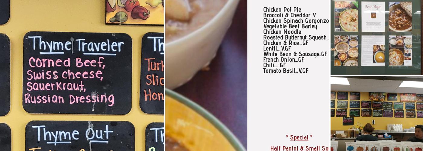 Soup Thyme Menu