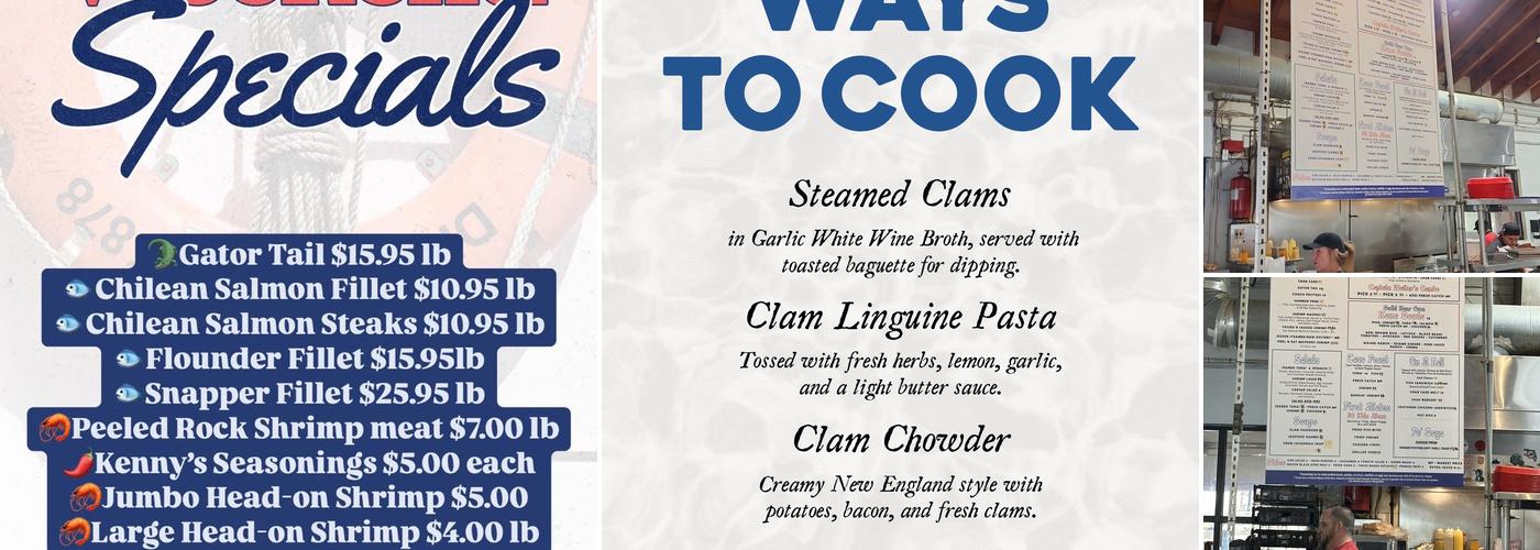 Safe Harbor Seafood Restaurant Menu