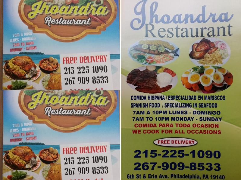 Jhoandra Restaurant Menu