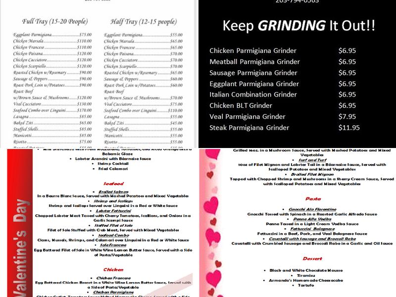Armando's Menu