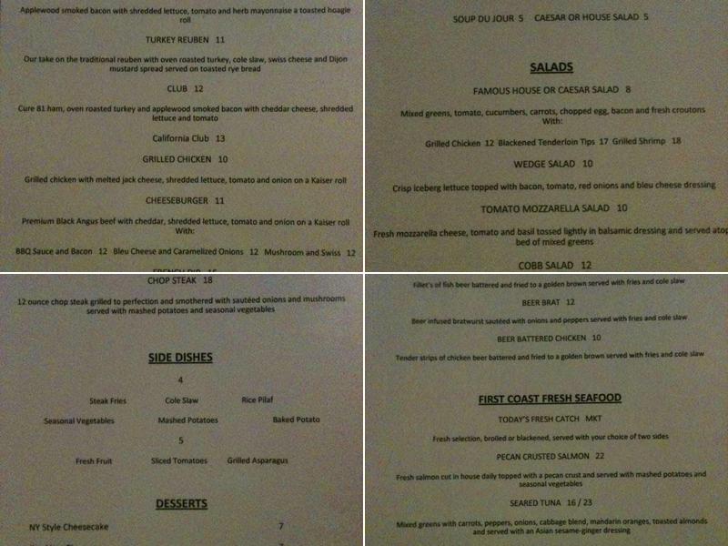 BC Grill Menu