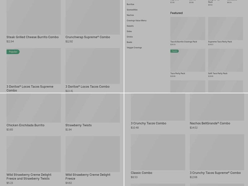 Taco Bell Menu