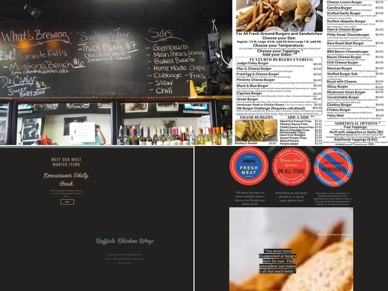 Dooley's Tavern and Grill Menu