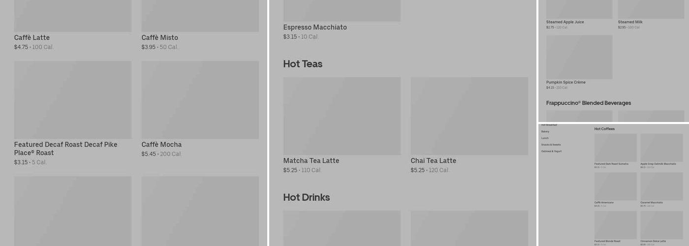 Starbucks Menu
