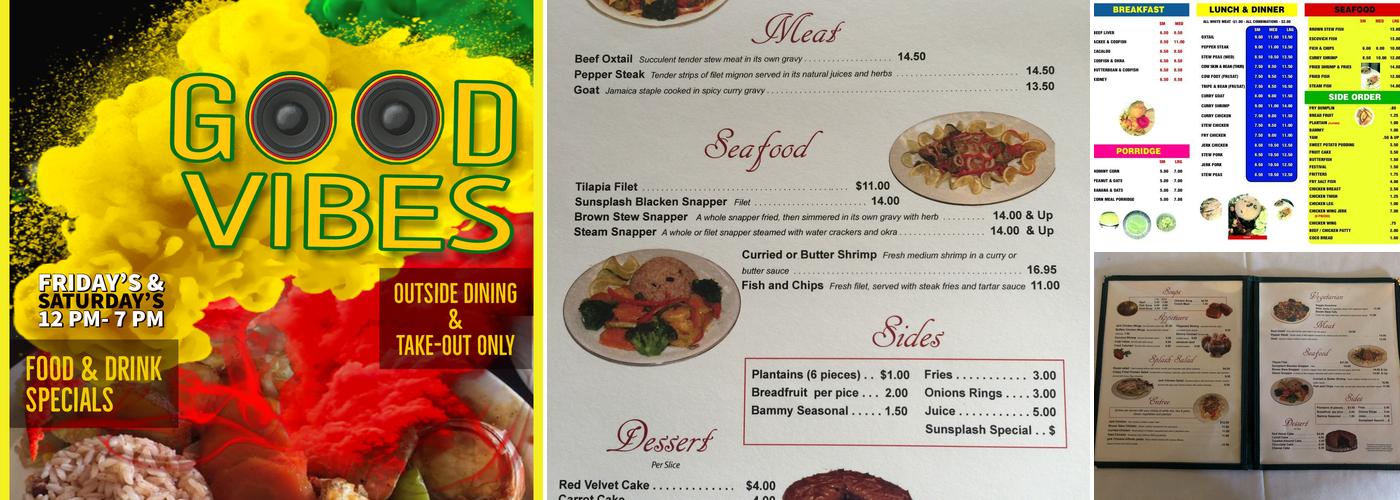Sun Splash Jamaican Restaurant LLC Menu