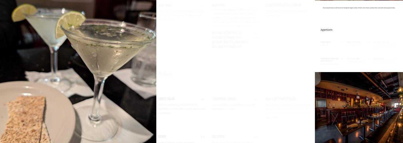 Big Fish Restaurant Menu